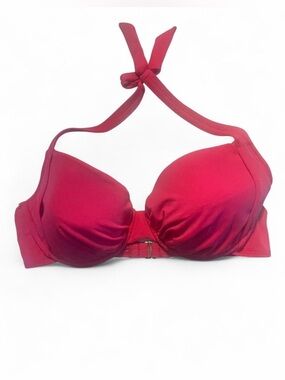 VM Hot Pink Halter Bikini Top - Women's Swim Bra size 36D